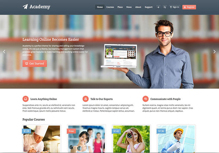 10 Theme WordPress giáo dục, trường học tốt nhất